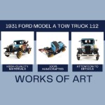AJ028 1931 Ford Model A Tow Truck  1:12 